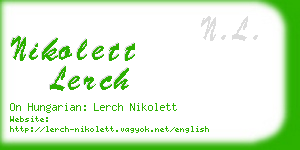 nikolett lerch business card